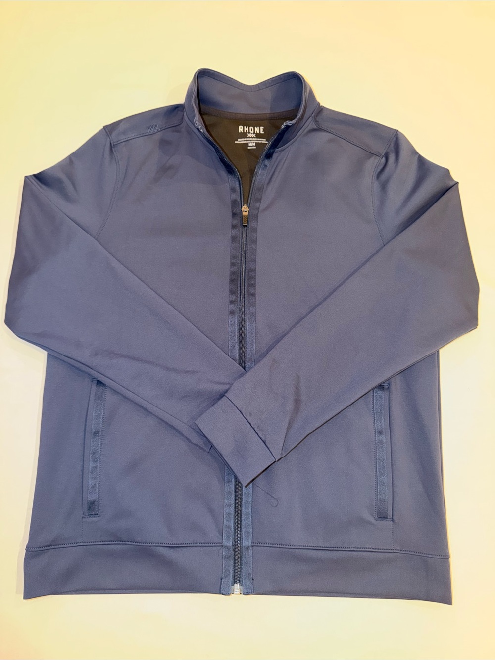 RHONE Men's Lightweight Full-Zip Jacket in Navy Blue M